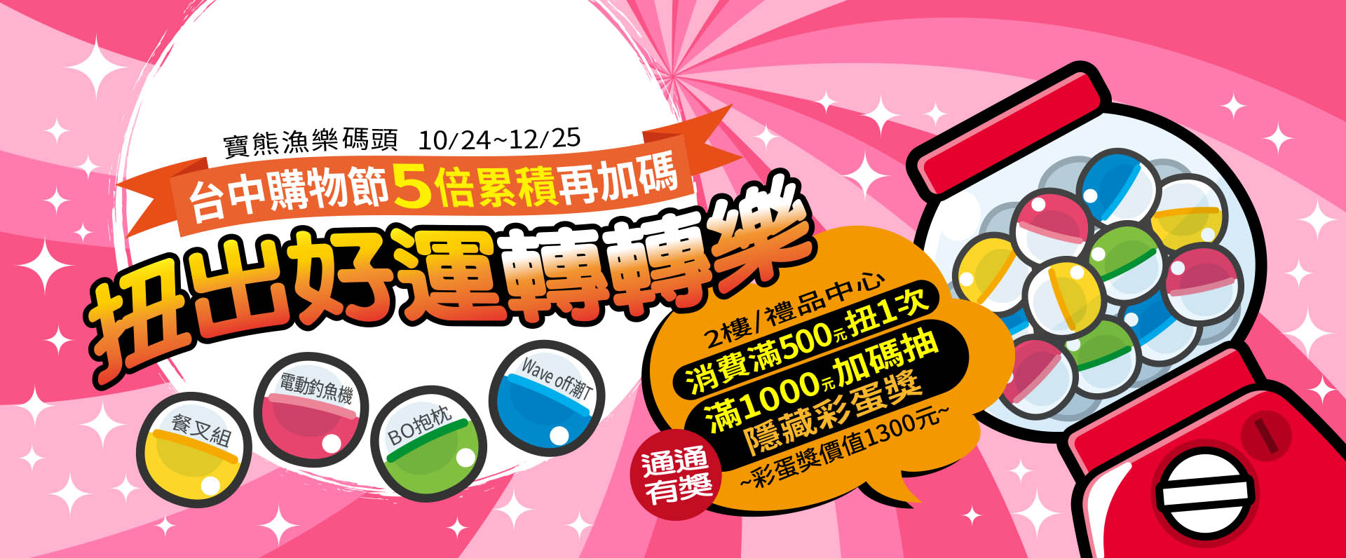 2025台中購物節X扭出好運轉轉樂