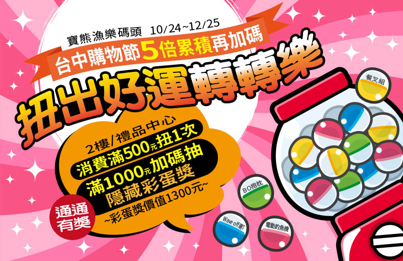 2025台中購物節X扭出好運轉轉樂
