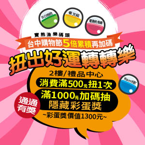 2025台中購物節X扭出好運轉轉樂