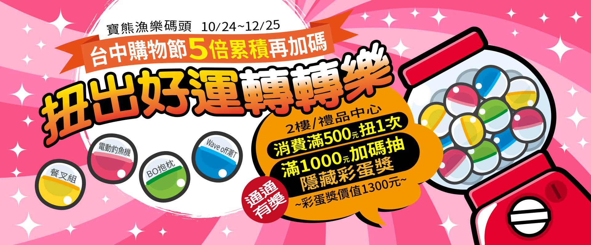 2025台中購物節X扭出好運轉轉樂
