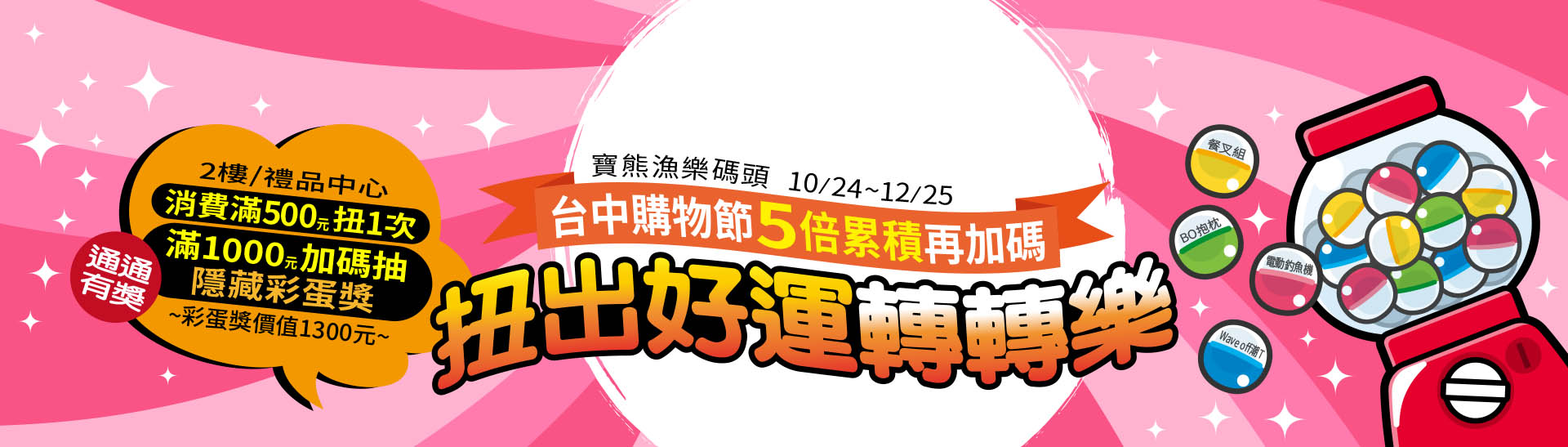 2025台中購物節X扭出好運轉轉樂